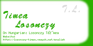 timea losonczy business card